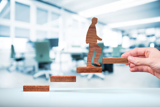 Concept avancement de carrière, promotion